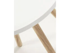 Bijzettafel KURB - Wit/Naturel Wit -Zuiver || RICHMOND Verkoop kave home kurb 34101