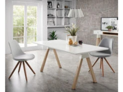 Stoel RALF - Wit/Hout Wit -Zuiver || RICHMOND Verkoop kave home lars 31691