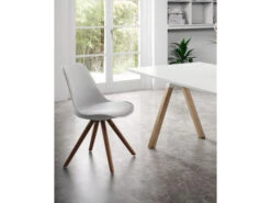 Stoel RALF - Wit/Hout Wit -Zuiver || RICHMOND Verkoop kave home lars 31692