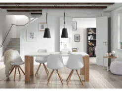 Stoel RALF - Wit/Hout Wit -Zuiver || RICHMOND Verkoop kave home lars 31693