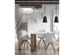 Stoel RALF - Wit/Hout Wit -Zuiver || RICHMOND Verkoop kave home lars 31694