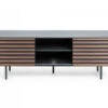 Tv-meubel KESIA - Grafiet/hout Hout