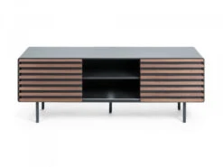 Tv-meubel KESIA - Grafiet/hout Hout