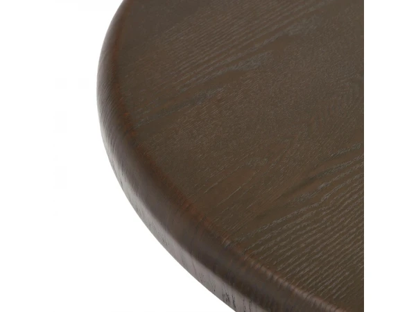 Ovale Tafel MAILEN - Donker Essenfineer Hout 3 Ovale Tafel MAILEN - Donker Essenfineer Hout - Afbeelding 3