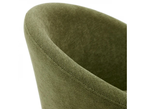 Draaibare Stoel MARVIN - Groen Chenille/poten Walnoot Groen 7 Draaibare Stoel MARVIN - Groen Chenille/poten Walnoot Groen - Afbeelding 7