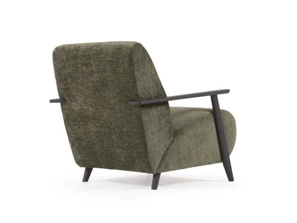 Fauteuil MEGHAN - Groen Chenille Groen 4 Fauteuil MEGHAN - Groen Chenille Groen - Afbeelding 4