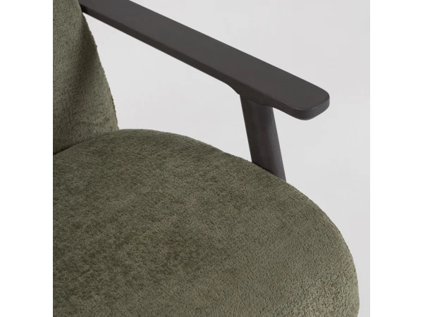 Fauteuil MEGHAN - Groen Chenille Groen 6 Fauteuil MEGHAN - Groen Chenille Groen - Afbeelding 6