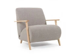 Fauteuil MEGHAN - Lichtgrijs Grijs