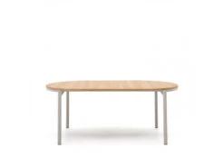 Uitschuifbare Ronde Tafel MONTUIRI - Eikenfineer Wit -Zuiver || RICHMOND Verkoop kave home montuiri 70431