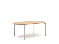 Uitschuifbare Ronde Tafel MONTUIRI - Eikenfineer Wit -Zuiver || RICHMOND Verkoop kave home montuiri 70432