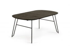 Uitschuifbare Tafel MILIAN - Zwart Zwart