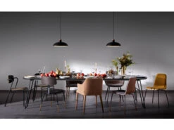 Uitschuifbare Tafel MILIAN - Zwart Zwart -Zuiver || RICHMOND Verkoop kave home norfort 31950