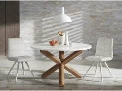 Tafel LOTUS - Wit/hout Wit 14 Tafel LOTUS - Wit/hout Wit -Zuiver || RICHMOND Verkoop kave home nori 31333