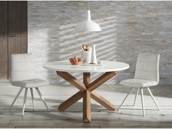 Tafel LOTUS - Wit/hout Wit 7 Tafel LOTUS - Wit/hout Wit - Afbeelding 7