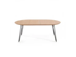 Ronde Uitschuiftafel NOVAC - Eikenfineer Hout -Zuiver || RICHMOND Verkoop kave home novac 52399