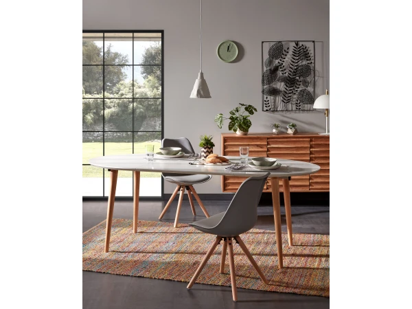 Uitschuiftafel OQUI - Wit Wit 7 Uitschuiftafel OQUI - Wit Wit - Afbeelding 7