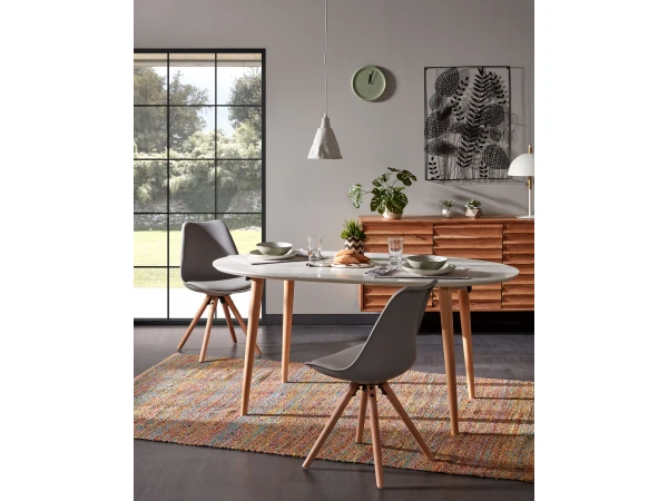 Uitschuiftafel OQUI - Wit Wit 8 Uitschuiftafel OQUI - Wit Wit - Afbeelding 8