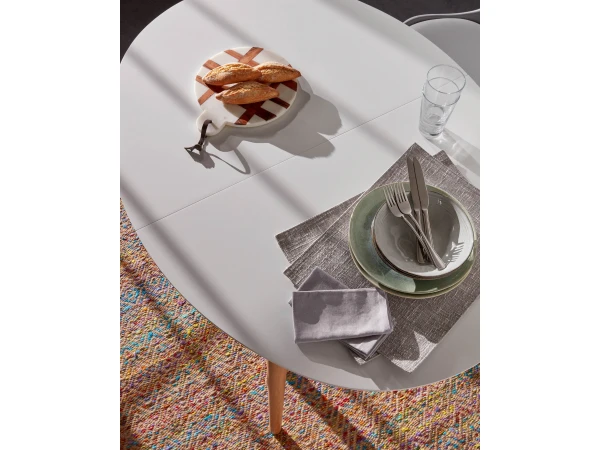 Uitschuiftafel OQUI - Wit Wit 13 Uitschuiftafel OQUI - Wit Wit - Afbeelding 13