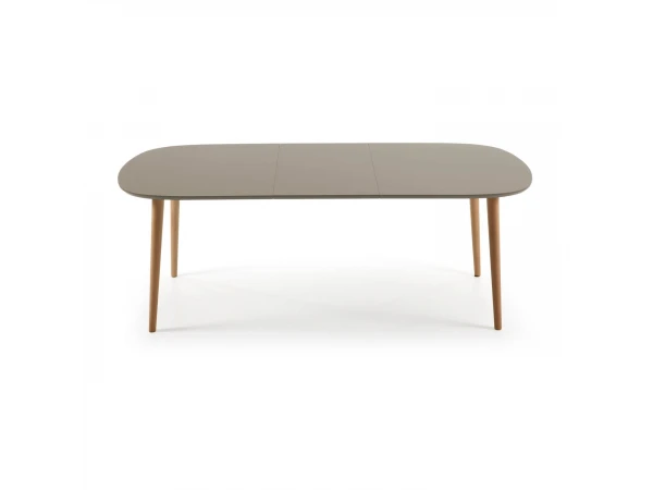 Uitschuiftafel OQUI - Taupe Taupe 4 Uitschuiftafel OQUI - Taupe Taupe - Afbeelding 4