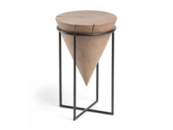 Bijzettafel RAWRA - Hout/zwart Hout