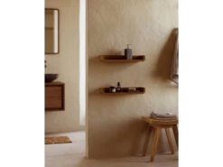 Set 2 Planken SHAMEL - Massief Teak/Walnoot Bruin -Zuiver || RICHMOND Verkoop kave home shamel 68004