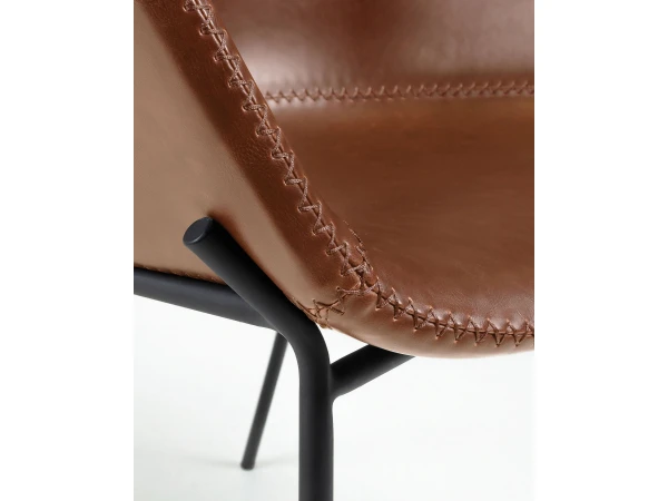 Armstoel YVETTE - Cognac Cognac 4 Armstoel YVETTE - Cognac Cognac - Afbeelding 4