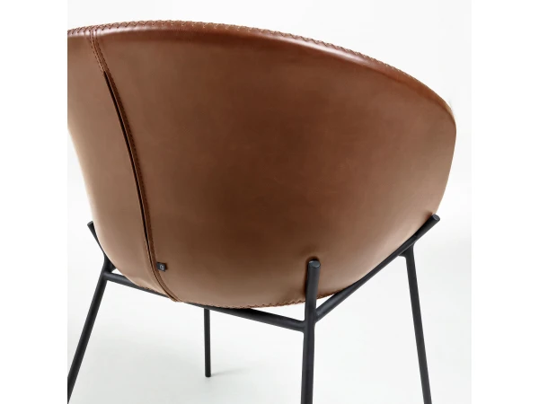 Armstoel YVETTE - Cognac Cognac 7 Armstoel YVETTE - Cognac Cognac - Afbeelding 7