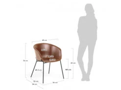 Armstoel YVETTE - Cognac Cognac 15 Armstoel YVETTE - Cognac Cognac -Zuiver || RICHMOND Verkoop kave home yvette 34529