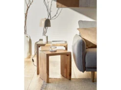 Set Van 2 Bijzettafels ZULEIKA - Acacia Hout -Zuiver || RICHMOND Verkoop kave home zuleika 71926