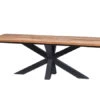Tafel LIN - Teak/metaal Hout