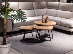 Salontafel Set Van 3 XG557 - Hout/metaal Hout -Zuiver || RICHMOND Verkoop lee amp lewis linda 63665