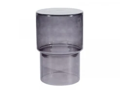 Bijzettafel IOLA - Glas/Grijs Grijs