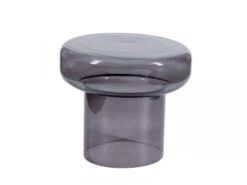 Bijzettafel IRWIN - Glas/Grijs Grijs