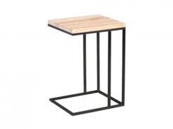 Bijzettafel RENE - Zwart/sonoma Eiken Hout