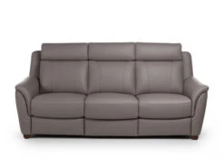 3-zit Met 2 Elektr. Relaxen AFFOGATO - Leder Pelle Texas Taupe