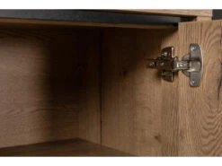 Hoge Barkast CARLTON - Natuur/zwart Metaal Hout -Zuiver || RICHMOND Verkoop maxfurn carlton 49629