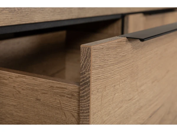 Dressoir CARLTON Groot - Natuur/zwart Metaal Hout 12 Dressoir CARLTON Groot - Natuur/zwart Metaal Hout - Afbeelding 12