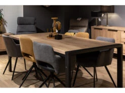 Eetkamertafel CARLTON - Natuur/zwart Metaal Hout 14 Eetkamertafel CARLTON - Natuur/zwart Metaal Hout -Zuiver || RICHMOND Verkoop maxfurn carlton 50158