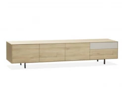 Tv-meubel FAMOUS Groot - Fresh Oak/ivory Hout