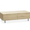 Salontafel Met 2 Laden FAMOUS - Fresh Oak Hout