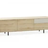 Tv-meubel FAMOUS Klein - Fresh Oak/ivory Hout