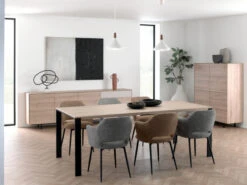 Dressoir FAMOUS Groot - Fresh Oak/ivory Hout -Zuiver || RICHMOND Verkoop maxfurn famous 56807