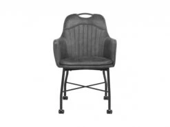 Stoel Op Wieltjes FLORIA - Antraciet Grijs