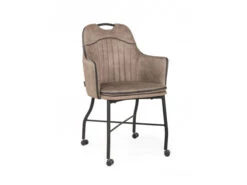 Stoel Op Wieltjes FLORIA - Luxor Liver Taupe -Zuiver || RICHMOND Verkoop maxfurn floria 73222