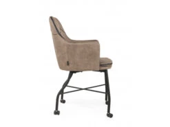 Stoel Op Wieltjes FLORIA - Luxor Liver Taupe -Zuiver || RICHMOND Verkoop maxfurn floria 73224