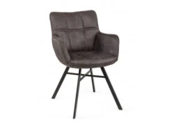 Armstoel MARCON - Luxor Antraciet Antraciet