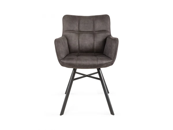 Armstoel MARCON - Luxor Antraciet Antraciet 2 Armstoel MARCON - Luxor Antraciet Antraciet - Afbeelding 2