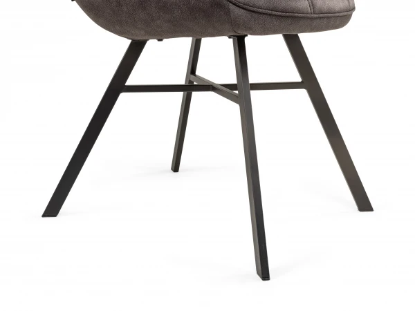 Armstoel MARCON - Luxor Antraciet Antraciet 8 Armstoel MARCON - Luxor Antraciet Antraciet - Afbeelding 8