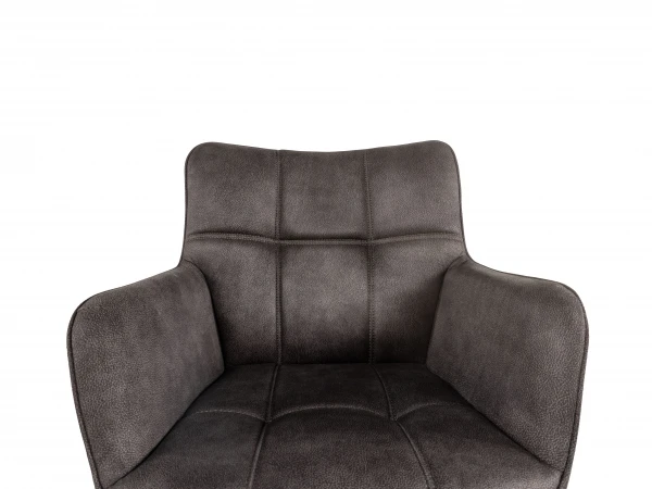 Armstoel MARCON - Luxor Antraciet Antraciet 9 Armstoel MARCON - Luxor Antraciet Antraciet - Afbeelding 9