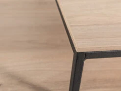 Set Salontafels MEX - Fresh Oak/zwart Metaal Hout -Zuiver || RICHMOND Verkoop maxfurn mex 57742